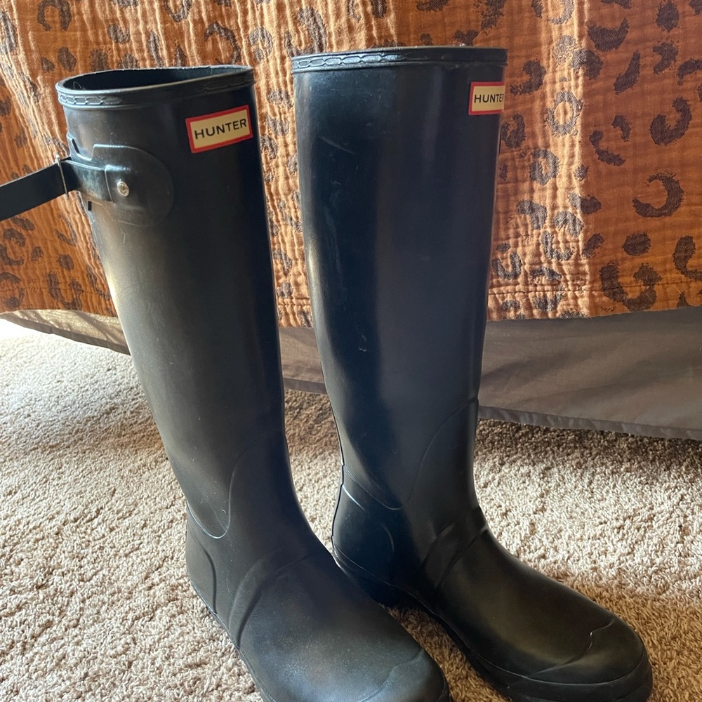 Hunter Tall Black Boots